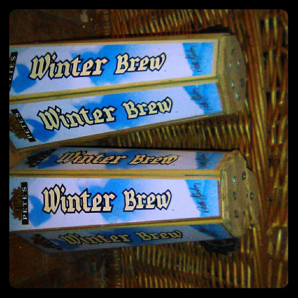 Winter brew vintage beer tap